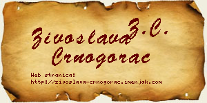 Živoslava Crnogorac vizit kartica